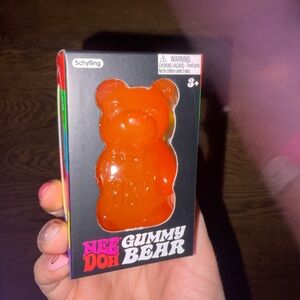 Nee Doh Gummy Bear Stress Toy - Orange